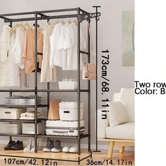 多機能 衣類&帽子ラックの画像