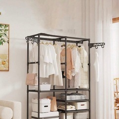 多機能 衣類&帽子ラック