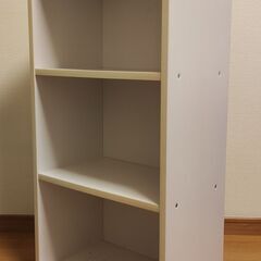 本棚 カラーボックス 3段 ホワイト