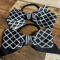 ハンドメイド ヘアアクセ ゴム バレッタ ピン 5個セットの画像