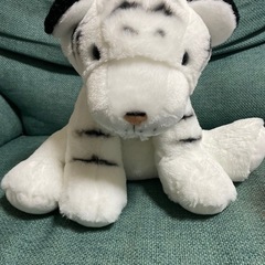 【差し上げます】ホワイトタイガーぬいぐるみ