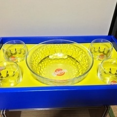 【新品】オランジーナ　ボウル・グラスセット　フレンチポンチ