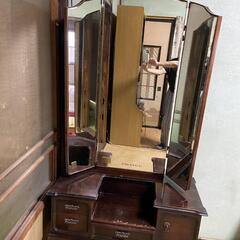 アンティーク家具　フランス製三面鏡の画像