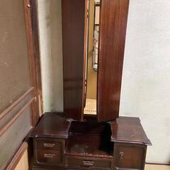 アンティーク家具　フランス製三面鏡の画像