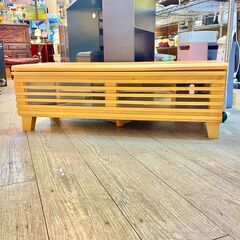 大川家具 テレビ台 ローボード テレビボード TV台 ナチュラル 北欧 ライトブラウン 横幅100cm★買取帝国 志木店