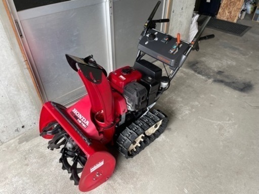 札幌北発〜★　HONDA除雪機　スノーラ　HS760　ホンダ　エンジン式　セル付き　シューター上下左右電動式 7馬力　ガソリン　除雪幅：60ｃｍ