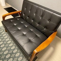 2人掛けコンパクトソファ