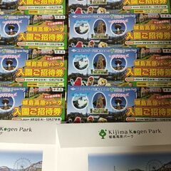 城島高原パーク 入園券 6枚あります。