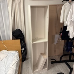 本棚、白