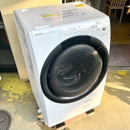 《売約済》【池上店】 シャープ SHARP ES-S7F-WL 　ES-S7F　ES-S7　[ ドラム式洗濯乾燥機（ 洗濯7kg ・ 乾燥3.5kg ） プラズマクラスター搭載 左開き ホワイト系 ] ドラム式洗濯乾燥機 ドラム式洗濯乾燥機　ドラム洗濯機　ドラム式洗濯機　洗濯機　乾燥機　乾燥付き　乾燥機能付き　検　2021年　まとめ洗い マンション　タイプ　一人暮らし 　ドラム　運搬無料エリア有 / 大田区 リサイクルショップ ランバールーム 池上店 ◀︎ 池上駅 大森駅 蒲田駅 最寄り