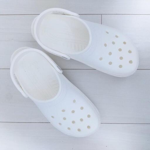 【ほぼ新品】crocs メンズ クラシック クロッグ ホワイト