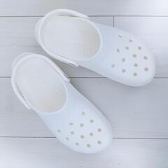 【ほぼ新品】crocs メンズ クラシック クロッグ ホワイト
