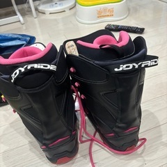 JOY RIDE スノーボードブーツ USサイズ9 黒/ピンク　27センチの画像