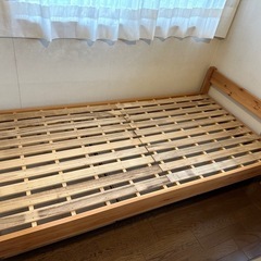 取引中: 無印良品　パイン材　シングルベッドフレーム