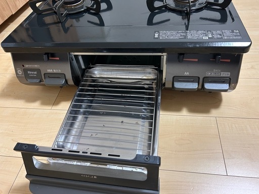 2022年製　リンナイ　ガスコンロ　ガステーブル　KSR670BKL　LPガス用