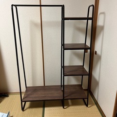 小物棚付き　ハンガーラック