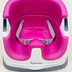 美品　インジェニュイティ 　ingenuity ベビーベース　赤ちゃん　椅子　チェア　トレイ・テーブル付き　説明書付き　ピンク　の画像