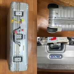 希少！RIMOWA 二輪　ヴィンテージ　シルバー アルミニウム キャリーケースの画像