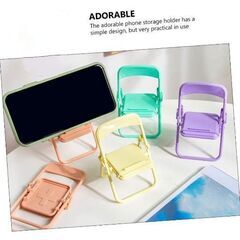 パイプ椅子型スマホスタンド（新品）パープル