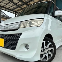 快適なターボ車！低走行8万キロ台！月々9千円〜分割払い可❗️ 車検2年付き！【名義変更代込み】大人気☆スズキ パレットSW☆HDDナビ付き☆走行中DVD見れます☆両側電動スライドドア☆ドラレコ☆スマートキー☆フルオートエアコン☆純正アルミ☆そのまま乗って帰れます‼️の画像
