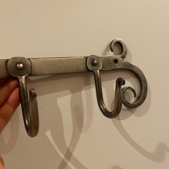 ロートアイアン　コートフックの画像