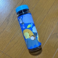 クリア　タンブラー　動物　アニマル　ブルー　水筒　飲料　持ち運び　子ども　ファミリー　新品　未使用の画像