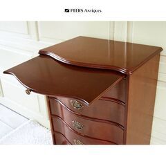 本日までの掲載と特別値引き：高級 木製 ドロープレート付 チェスト ドロワー キャビネット ドレッシング コンソール ドレッサー アンティーク ヴィンテージの画像