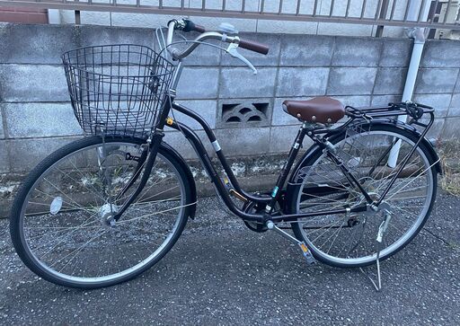 ※要修理（パンク）※含防犯登録書き換え料※　ブラウン　ギアチェンジ可能　ママチャリ