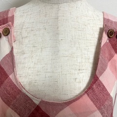 マタニティワンピース　チェックワンピース　綿100％　産前産後　着たまま授乳の画像