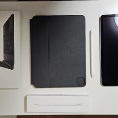 ipad air 4世代 64g wi-fi、Apple pencile 2世代Apple magic keybord cover セット