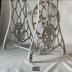 SINGER antique ミシン脚 アンティーク silver grey
