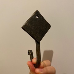 ロートアイアン　ダイヤ型フックの画像