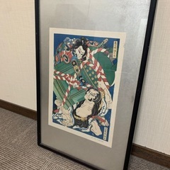 浮世絵、版画 (額縁付き)