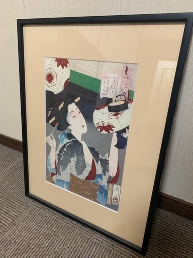 浮世絵、版画 (額縁付き)