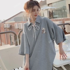カットソー Tシャツ  グレー 