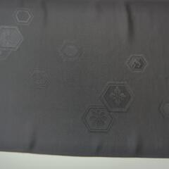 黒羽尺　反物　黒　新品未使用　タグ付き　リメイク　ハンドメイドの画像