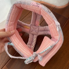 ベビー安全きゃっぷ　女の子　耳付き🐰の画像
