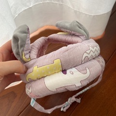 ベビー安全きゃっぷ　女の子　耳付き🐰の画像