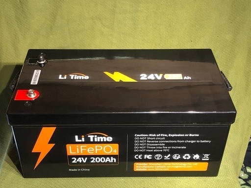 Li Time LiFePO4 バッテリー 
25.6V 200Ah