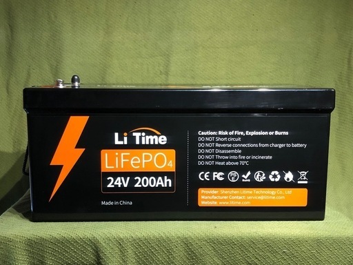 Li Time LiFePO4 バッテリー 
25.6V 200Ah