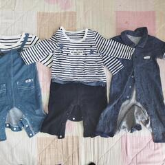 70サイズ　ロンパース 3点セット