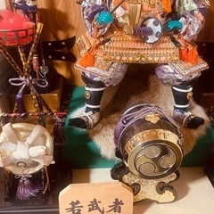 （明日、処分します）★希少★ 菊水作 五月人形 若武者飾り　こどもの日 節句の画像