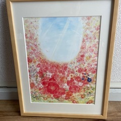 絵画 インテリア 額付き 「bloom」 (Sサイズ) 玄関 風...