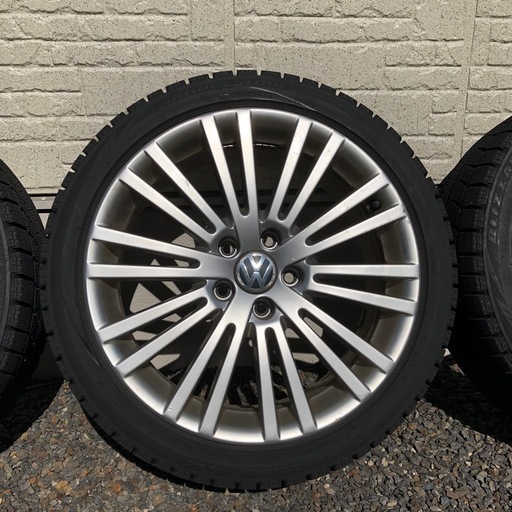 VW GOLFV R32 純正アルミ スタッドレスタイヤ 4本
