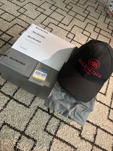 バレンシアガ　BB MODEロゴキャップ　L size  男女兼用