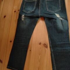 デニム生地のパンプス👠ハーフデニムパンツ👖　