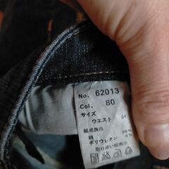 デニム生地のパンプス👠ハーフデニムパンツ👖　の画像