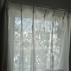 ニトリ　カーテン&レース2枚セットの画像