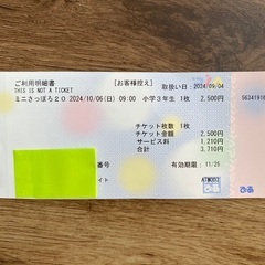 ミニさっぽろ2024 10/6参加チケット
