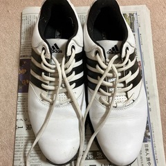 無料でどうぞ   ジャンク　中古　メンズadidas ゴルフシュ...
